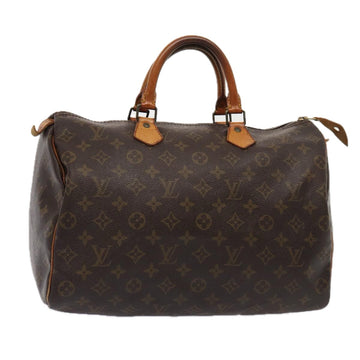 LOUIS VUITTON Monogram Speedy 35 Hand Bag M41524 LV Auth 84839