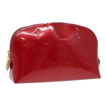 LOUIS VUITTON Vernis Pochette Cosmetic PM Rouge Grunadine M91746 LV Auth 84871