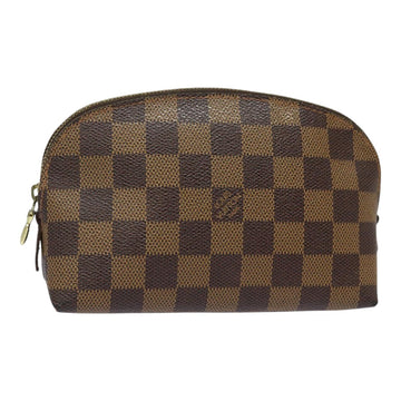 LOUIS VUITTON Damier Ebene Pochette Cosmetic PM Pouch N47516 LV Auth 84872