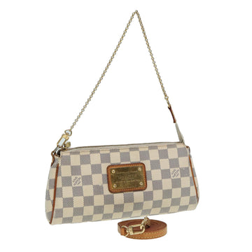 LOUIS VUITTON Damier Azur Eva Shoulder Bag 2way N55214 LV Auth 84875