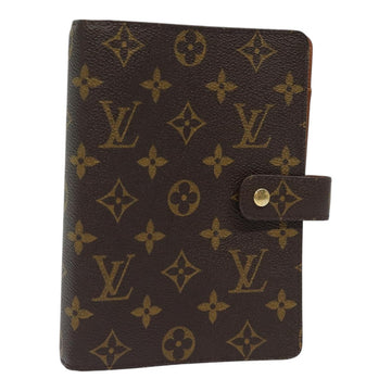 LOUIS VUITTON Monogram Agenda MM Day Planner Cover R20105 LV Auth 84885