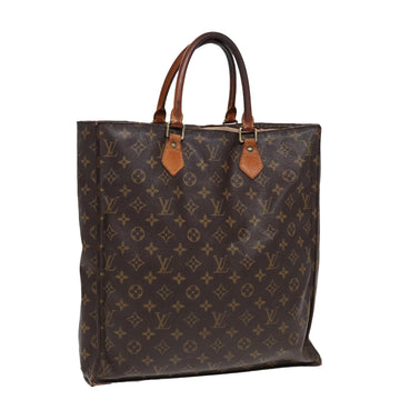 LOUIS VUITTON Monogram Sac Plat Hand Bag M51140 LV Auth 84959