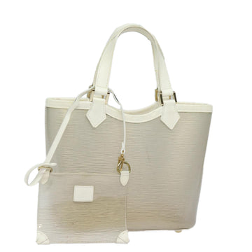 LOUIS VUITTON Epi Plage Mini Lagoon Bay Hand Bag White M92263 LV Auth 84972