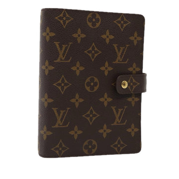 LOUIS VUITTON Monogram Agenda MM Day Planner Cover R20105 LV Auth 84990