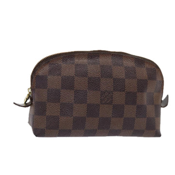 LOUIS VUITTON Damier Ebene Pochette Cosmetic PM Pouch N47516 LV Auth 84991