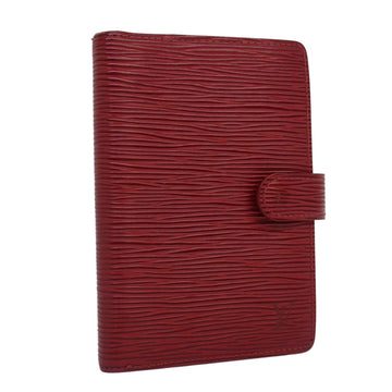 LOUIS VUITTON Epi Agenda PM Day Planner Cover Red R20057 LV Auth 84992