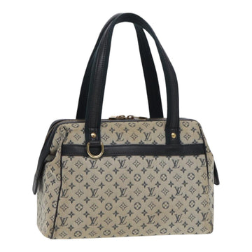 LOUIS VUITTON Monogram Mini Josephine PM Hand Bag Blue M92049 LV Auth 85001