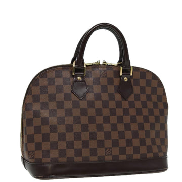 LOUIS VUITTON Damier Ebene Alma Hand Bag N51131 LV Auth 85034