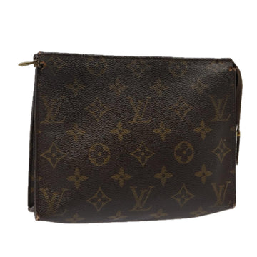 LOUIS VUITTON Monogram Poche Toilette 19 Pouch M47544 LV Auth 85064