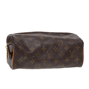 LOUIS VUITTON Monogram Trousse Patte Pression Cosmetic Pouch M47636 Auth 85071