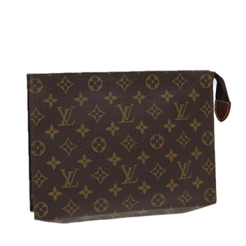 LOUIS VUITTON Monogram Poche Toilette 26 Pouch M47542 LV Auth 85079