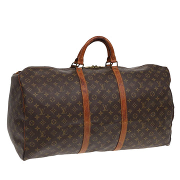 LOUIS VUITTON Monogram Keepall 60 Boston Bag M41422 LV Auth 85116