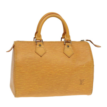 LOUIS VUITTON Epi Speedy 25 Hand Bag Tassili Yellow M43019 LV Auth 85124