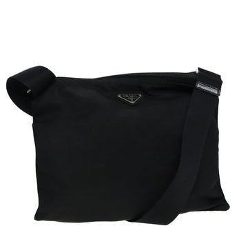 PRADA Shoulder Bag Nylon Black Auth 85138