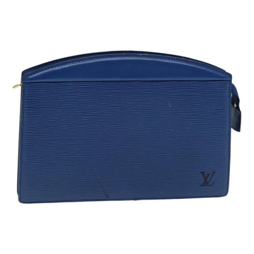 LOUIS VUITTON Epi Trousse Crete Pouch Blue M48405 LV Auth 85165