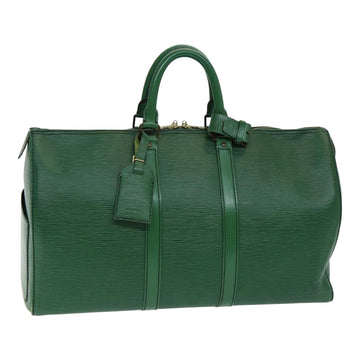 LOUIS VUITTON Epi Keepall 45 Boston Bag Green M42974 LV Auth 85192