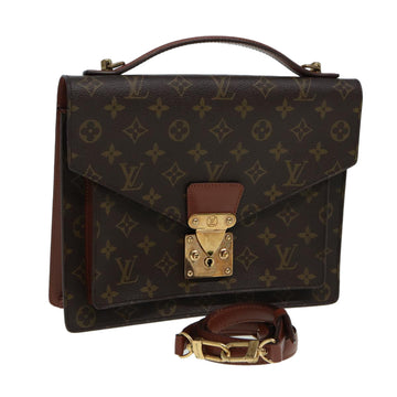 LOUIS VUITTON Monogram Monceau 28 Hand Bag 2way M51185 LV Auth 85208