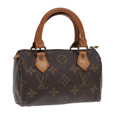 LOUIS VUITTON Monogram Mini Speedy Hand Bag M41534 LV Auth 85234