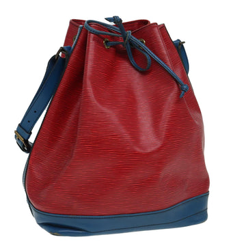 LOUIS VUITTON Epi Noe Shoulder Bag Bicolor Red Blue M44084 LV Auth 85259