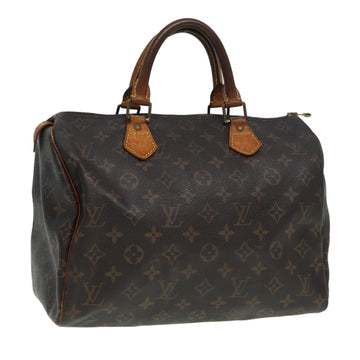 LOUIS VUITTON Monogram Speedy 30 Hand Bag M41526 LV Auth 85272