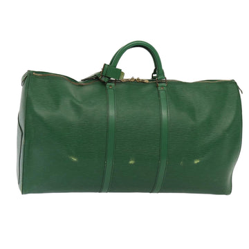 LOUIS VUITTON Epi Keepall 60 Boston Bag Green M42944 LV Auth 85274