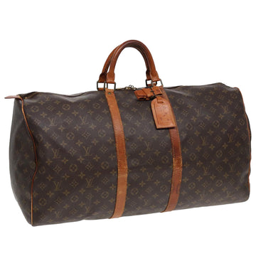 LOUIS VUITTON Monogram Keepall 60 Boston Bag M41422 LV Auth 85277