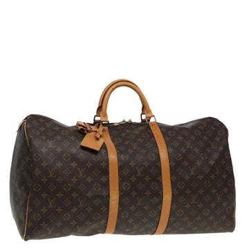 LOUIS VUITTON Monogram Keepall 60 Boston Bag M41422 LV Auth 85278