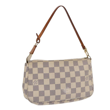 LOUIS VUITTON Damier Azur Pochette Accessoires Pouch N51986 LV Auth 85323