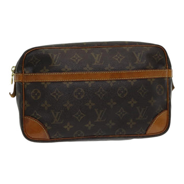 LOUIS VUITTON Monogram Compiegne 28 Clutch Bag M51845 LV Auth 85329