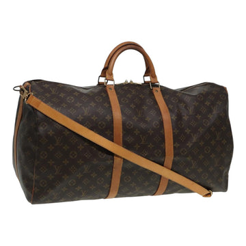 LOUIS VUITTON Monogram Keepall Bandouliere 60 Boston Bag M41412 LV Auth 85356