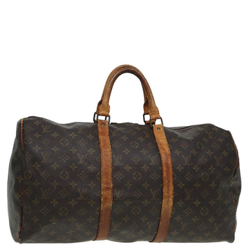 LOUIS VUITTON Monogram Keepall 50 Boston Bag M41426 LV Auth 85406