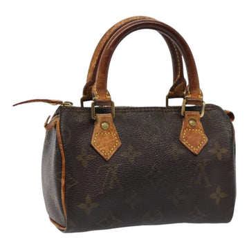 LOUIS VUITTON Monogram Mini Speedy Hand Bag M41534 LV Auth 85420