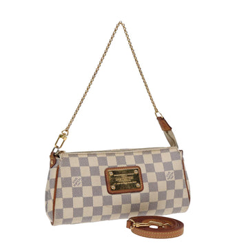 LOUIS VUITTON Damier Azur Eva Shoulder Bag 2way N55214 LV Auth 85433