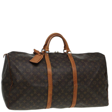 LOUIS VUITTON Monogram Keepall 60 Boston Bag M41422 LV Auth 85460