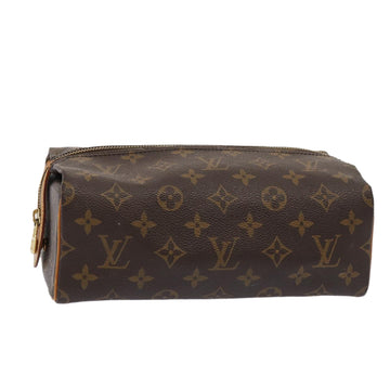 LOUIS VUITTON Monogram Trousse Patte Pression Cosmetic Pouch M47636 Auth 85556