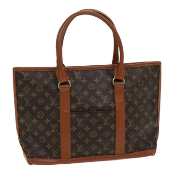 LOUIS VUITTON Monogram Sac Weekend PM Tote Bag M42425 LV Auth 85586