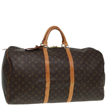 LOUIS VUITTON Monogram Keepall 60 Boston Bag M41422 LV Auth 85600