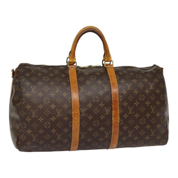 LOUIS VUITTON Monogram Keepall Bandouliere 50 Boston Bag M41416 LV Auth 85733