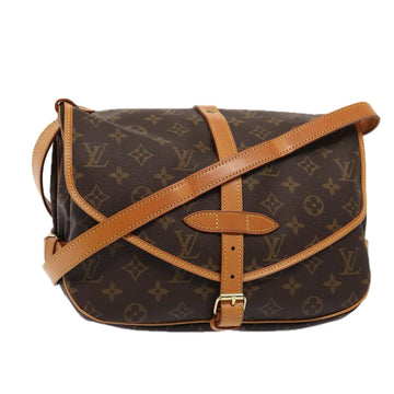 LOUIS VUITTON Monogram Saumur 30 Shoulder Bag M42256 LV Auth 85925A