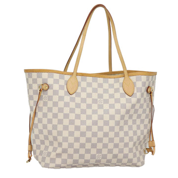 LOUIS VUITTON Damier Azur Neverfull MM Tote Bag N41605 LV Auth 85930A