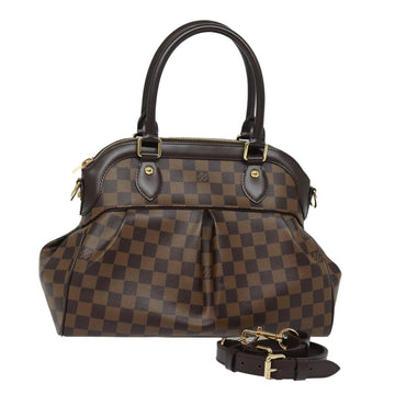 LOUIS VUITTON Damier Ebene Trevi GM Hand Bag 2way N51998 LV Auth 85934SA