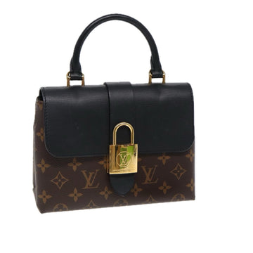 LOUIS VUITTON Monogram Rocky BB Hand Bag 2way Black M44141 LV Auth 85942A