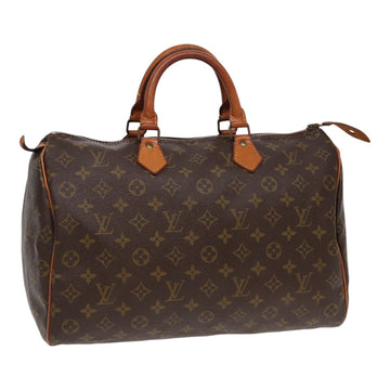 LOUIS VUITTON Monogram Speedy 35 Hand Bag M41524 LV Auth 85966