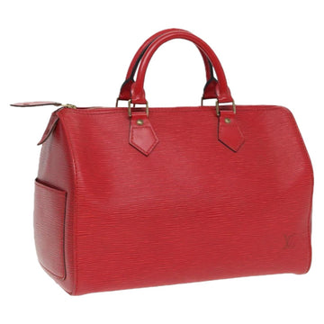 LOUIS VUITTON Epi Speedy 35 Hand Bag Castilian Red M42997 LV Auth 85977