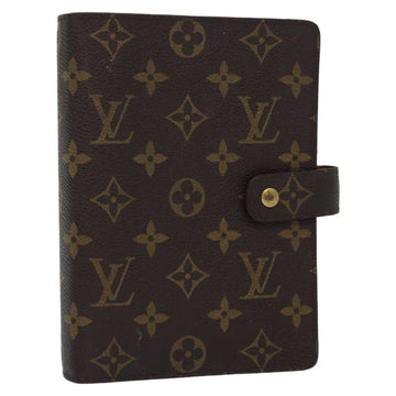 LOUIS VUITTON Monogram Agenda MM Day Planner Cover R20105 LV Auth 86093