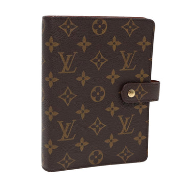 LOUIS VUITTON Monogram Agenda MM Day Planner Cover R20105 LV Auth 86095