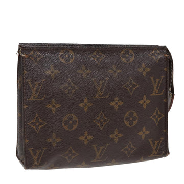 LOUIS VUITTON Monogram Poche Toilette 19 Pouch M47544 LV Auth 86098