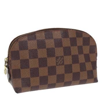 LOUIS VUITTON Damier Ebene Pochette Cosmetic PM Pouch N47516 LV Auth 86100