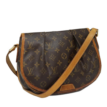 LOUIS VUITTON Monogram Menilmontant PM Shoulder Bag M40474 LV Auth 86123