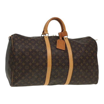 LOUIS VUITTON Monogram Keepall 55 Boston Bag M41424 LV Auth 86130